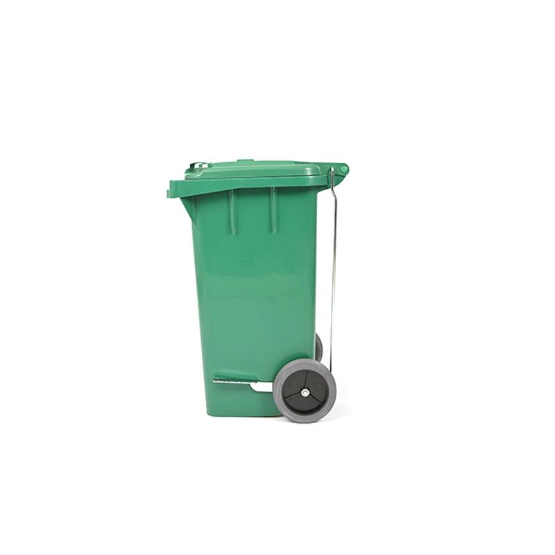 Cesto Tacho Contenedor De Basura  Oso 120 Litros Con Tapa y Ruedas