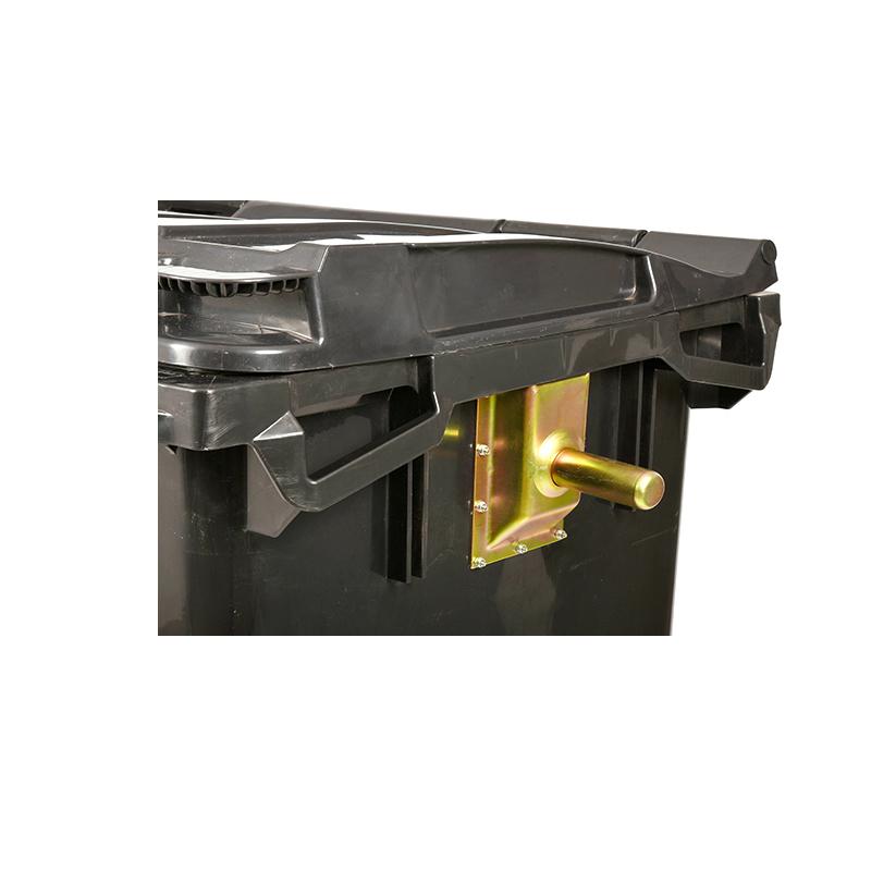 Cesto Contenedor Oso Basura Industrial  660L   Con Tapa y Ruedas Exterior