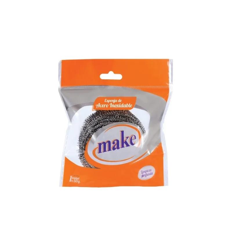Esponja De Acero Inoxidable 50 Grs Cocina Todo Uso