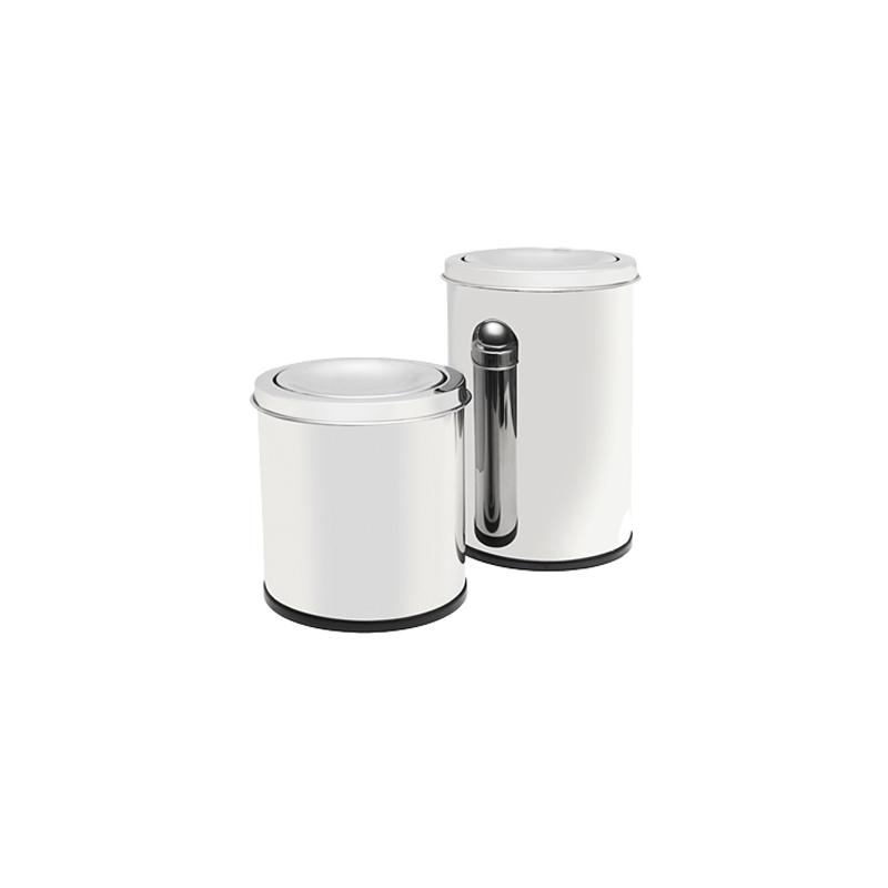 Cesto papelero acero inoxidable tapa basculante 40 Lts. Dilpex