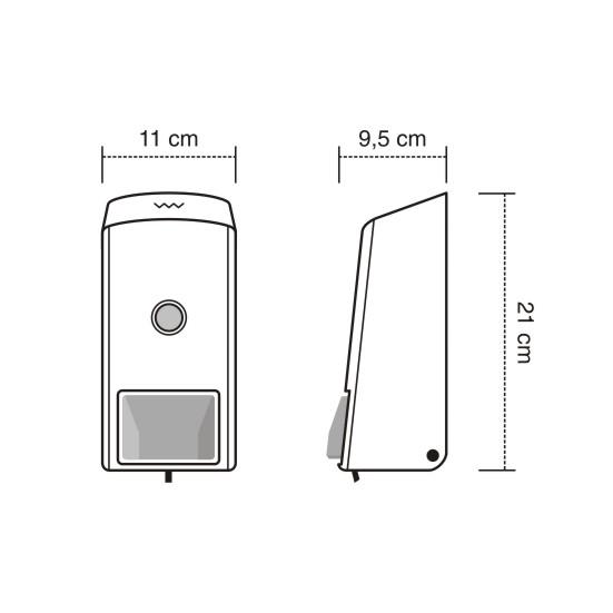 Dispenser de Jabon Liquido Alcohol en Gel Jabonera Plastica Dilpex