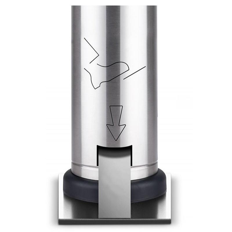 Dispenser Brinox Totem de alcohol en gel a pedal acero inoxidable