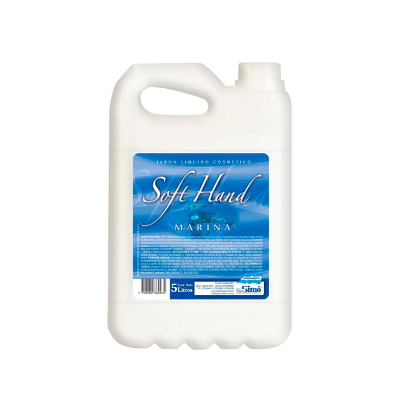 Jabon Liquido De Manos Soft Hands Shampoo x 5 Lts