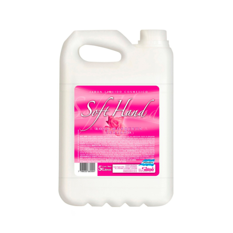 Jabon Liquido De Manos Soft Hands Shampoo x 5 Lts