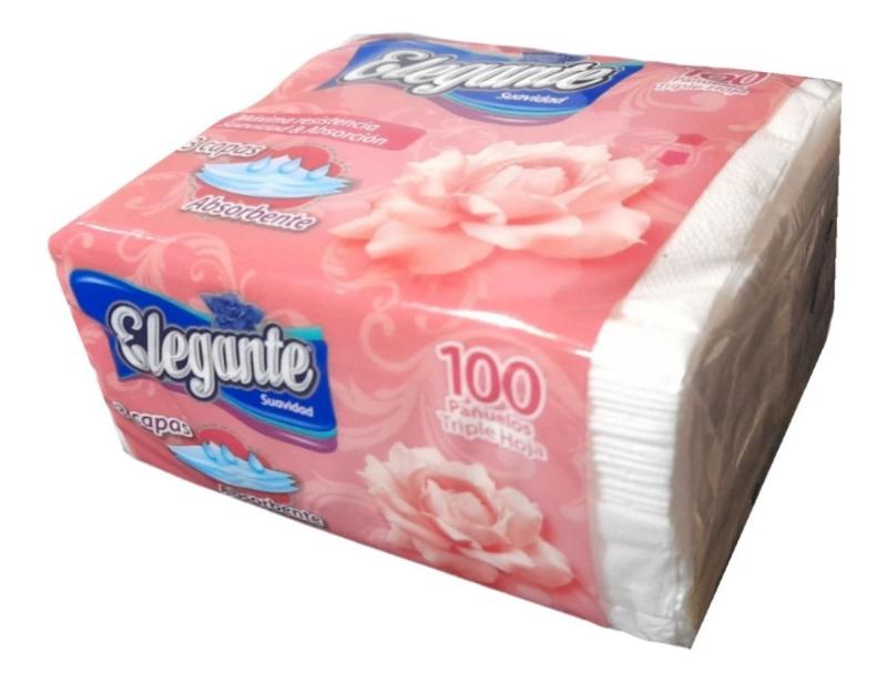 Pañuelos Box de Papel Tissue Carilinas Elegante Triple hoja 13x20 100u