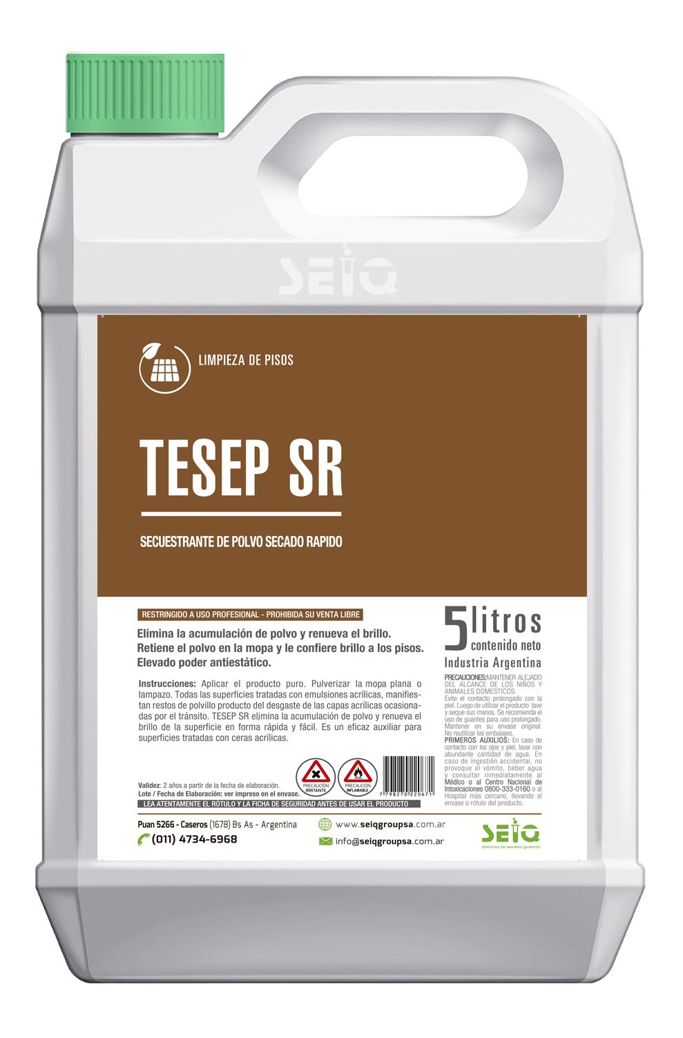 Limpiador secuestrante de polvo secado rapido TESEP SR. x 5Lts - SEIQ