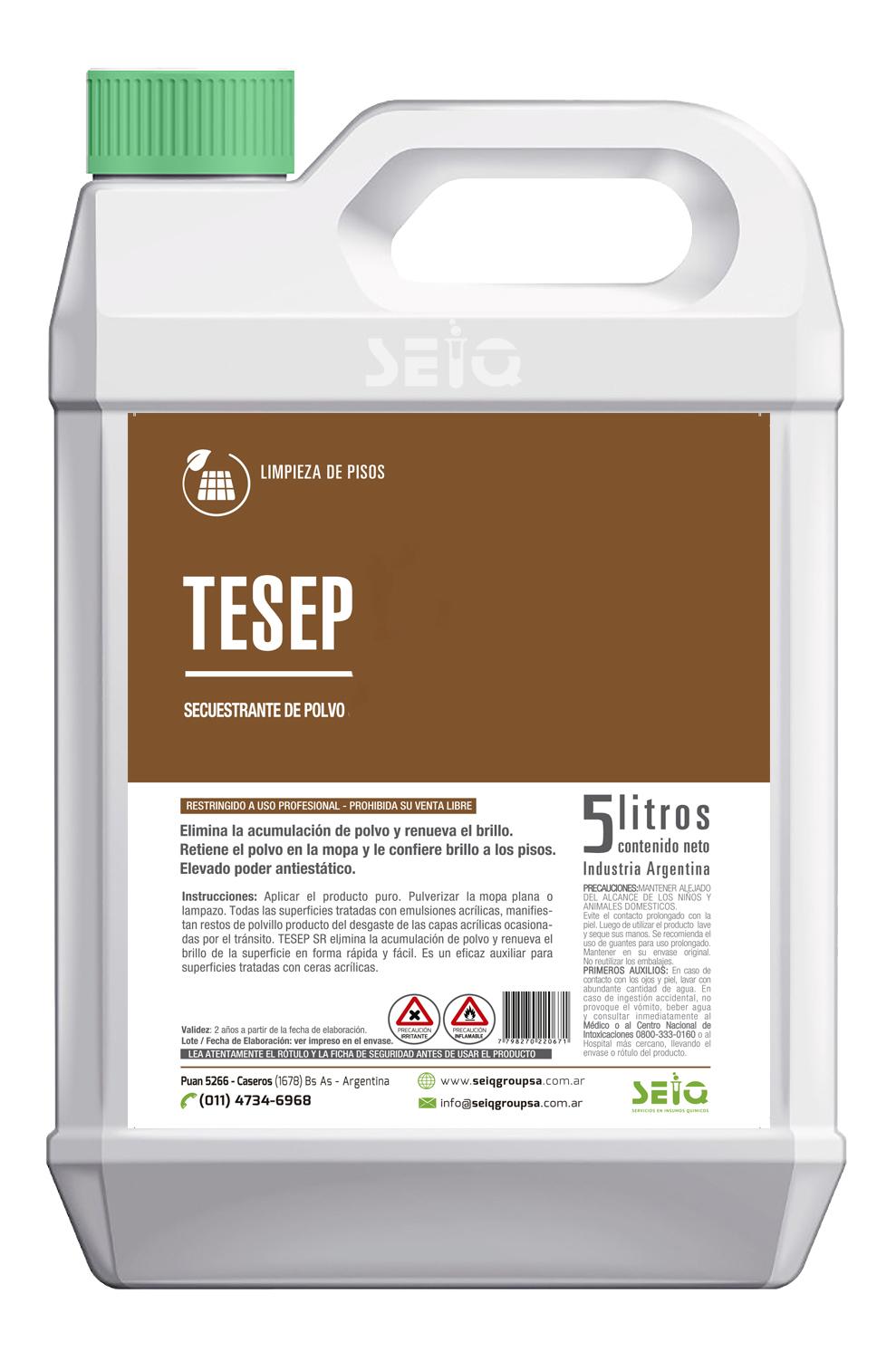 Limpiador secuestrante de polvo TESEP . x 5Lts - SEIQ