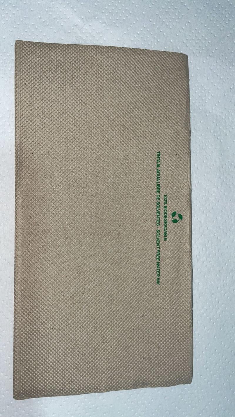 Servilleta  Impresa Personalizada Simil Tela Papel Laminado doble hoja 40x40 1600 Unidades