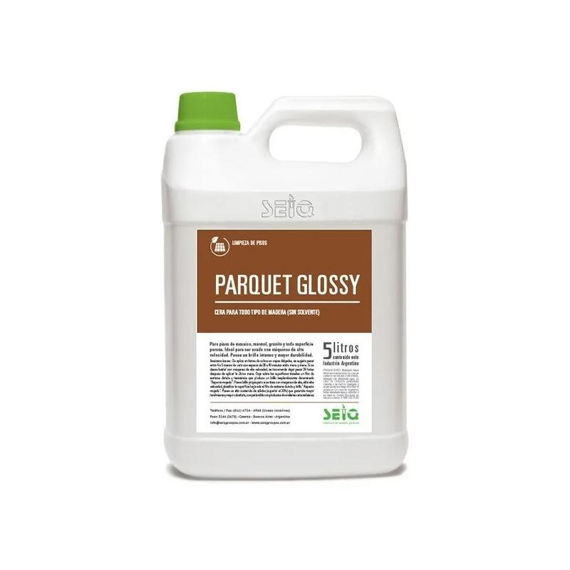 Cera liquida para pisos de madera PARQUET GLOSSY x 5Lts - SEIQ