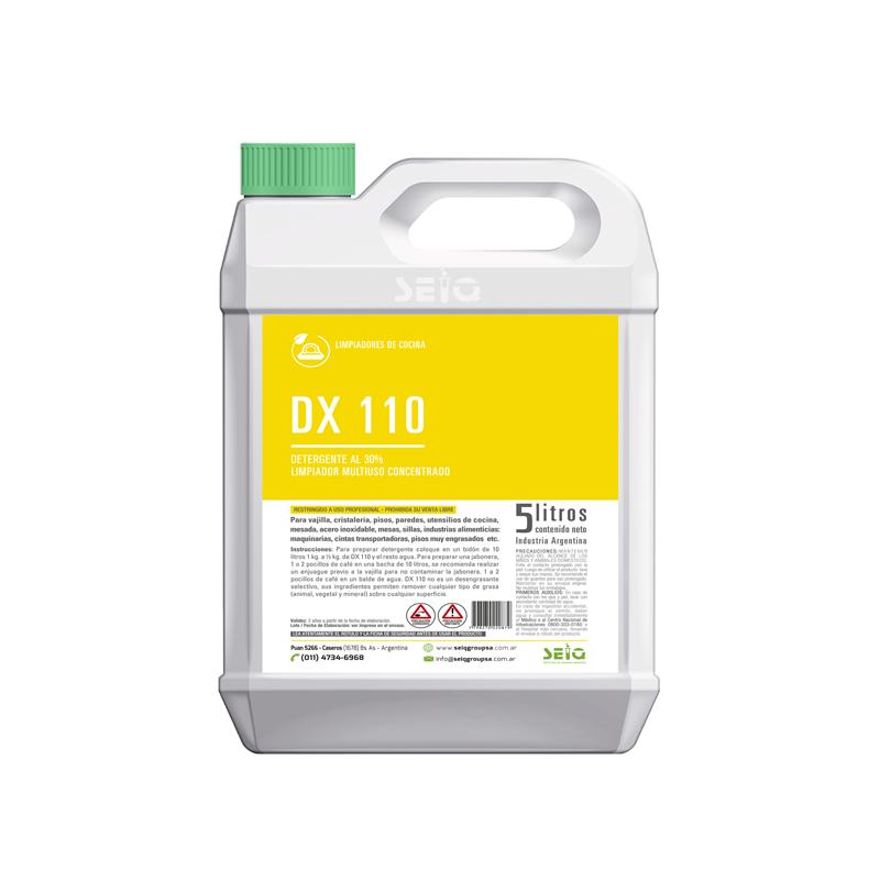 Detergente Concentrado DX110 Multiuso Desengrasante x 5Lts - SEIQ