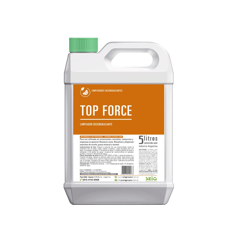 Desengrasante TOP FORCE x 5 Lts - SEIQ