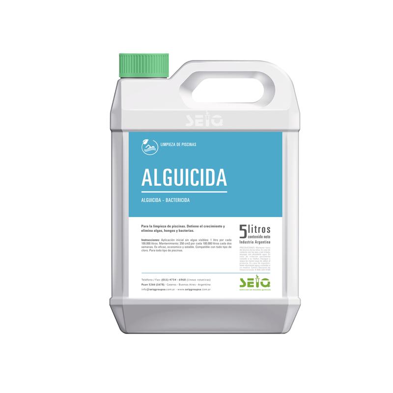 Alguicida Bactericida mantenimiento para piletas x 5 Lts - SEIQ