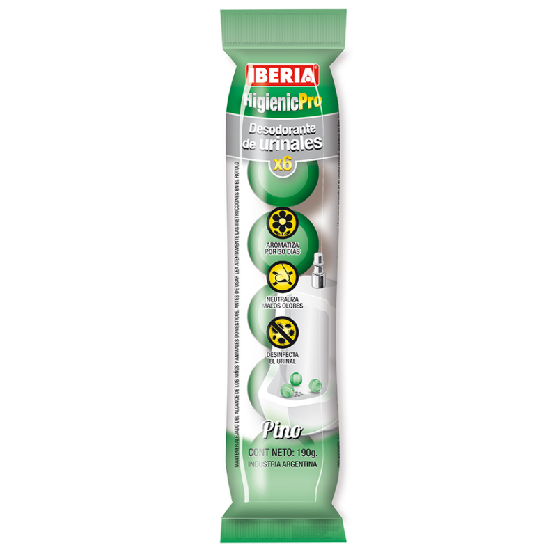 Naftalina Mingitorio Iberia Bolon Aromatizador Perfumado x 6 Un Baño Publico