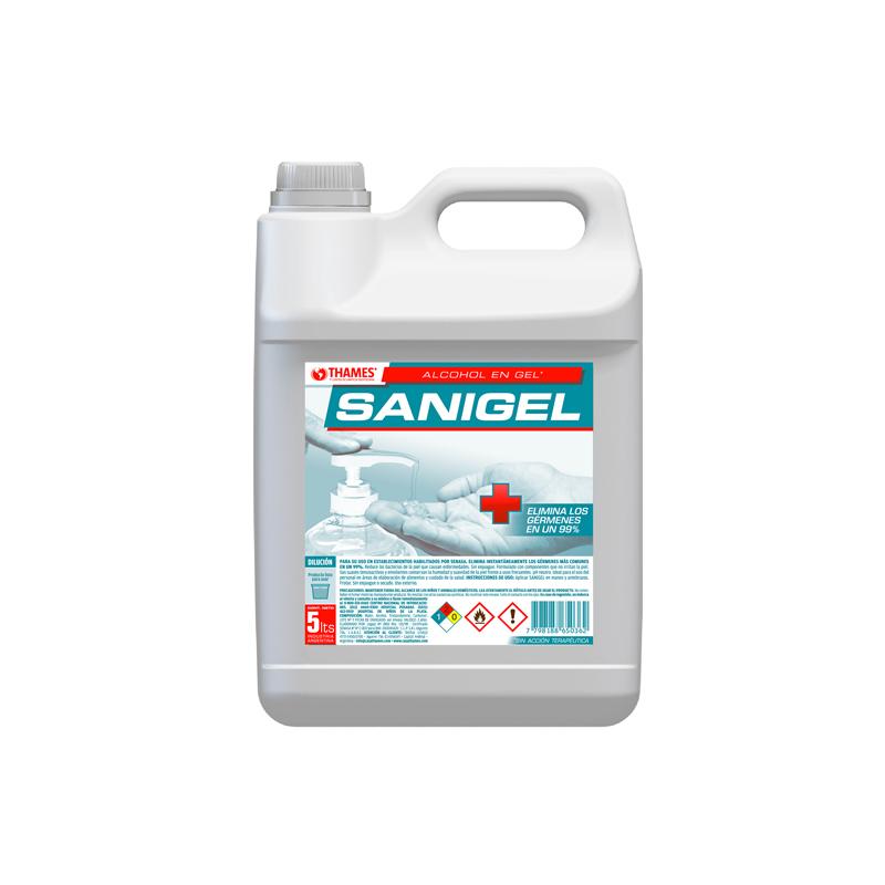 Alcohol En Gel Sanitizante Manos 70º x 5 Lts.