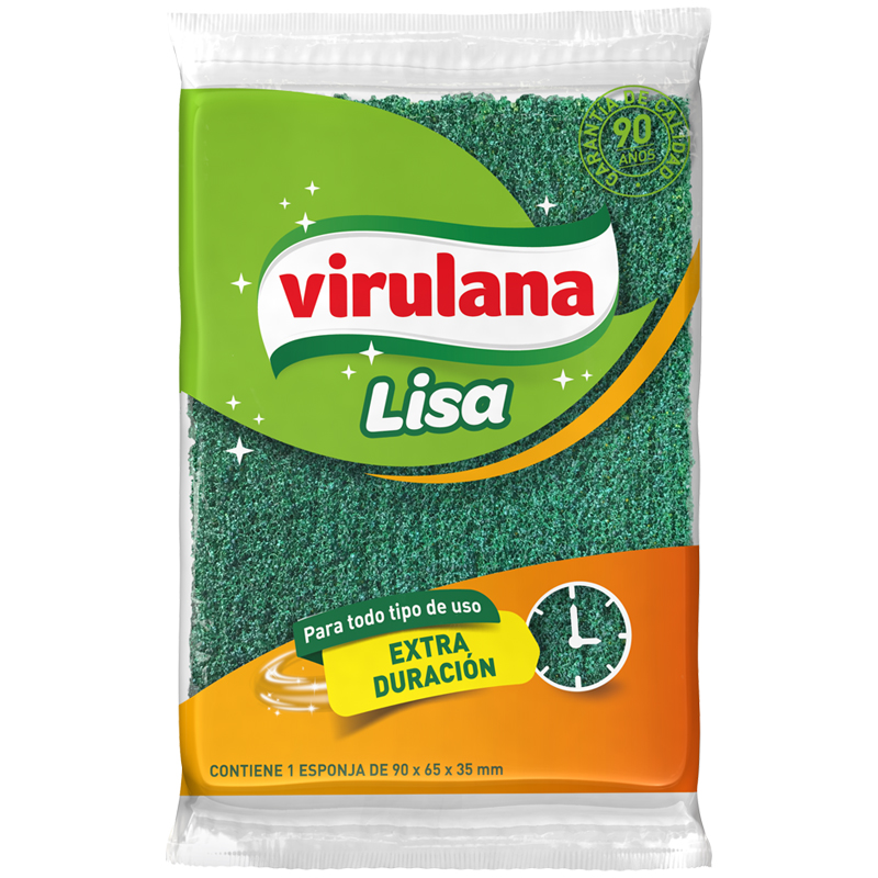 Esponja De Cocina Virulana Lisa Multiuso Suave Resistente