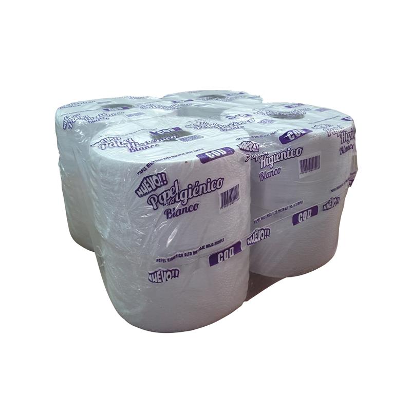 Papel Higienico Dilpex Blanco Eco Hoja Simple 8 UN COD 300