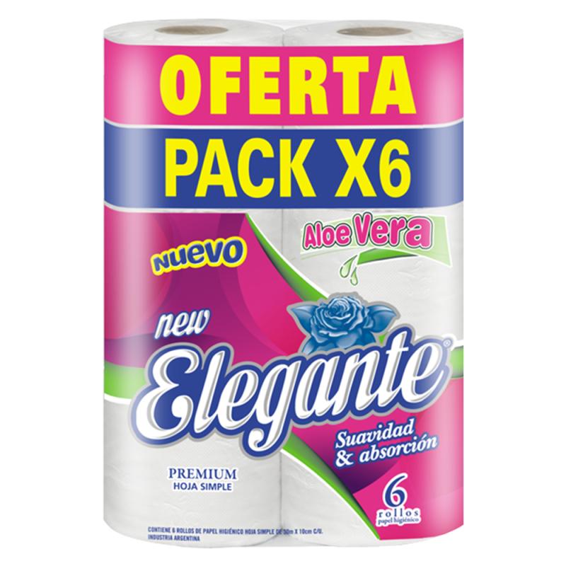 Papel Higienico Elegante Hoja Simple 30 Metros X 72 un (COD 907)
