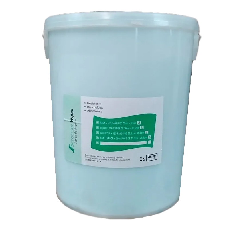 Paño Softclean Balde Contendor Centerfeed 22.5 X 26.5 Cm X 350 Un T/ Sontara Dupon Wypall