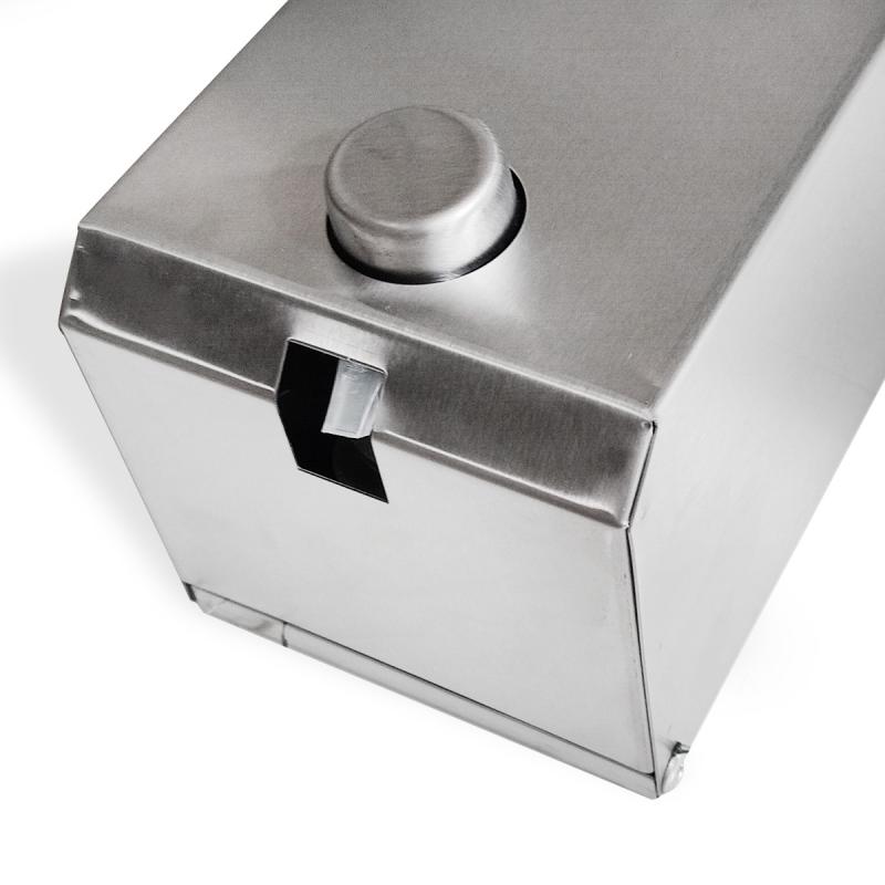 Dispenser de Jabon Liquido Alcohol en gel Jabonera Acero Inoxidable Pared Dilpex
