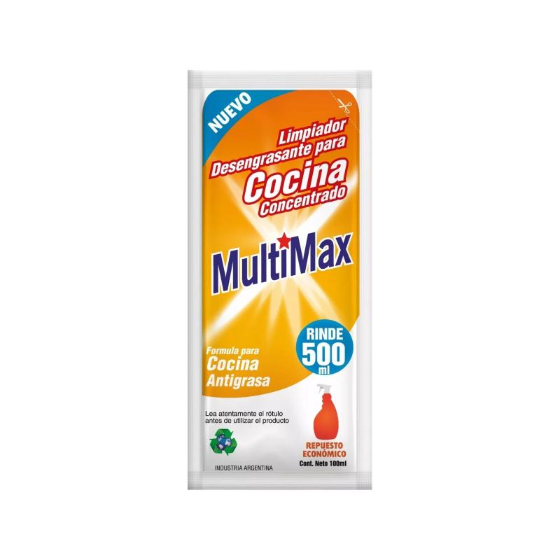 Sobre Sachet Concentrado Desengrasante Multiuso 100 ML Multimax