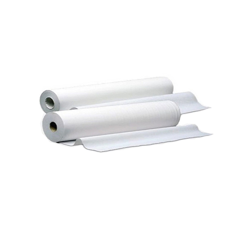 Rollo Camillero Sabanilla Precortado X 2u 100 mts Papel Blanco