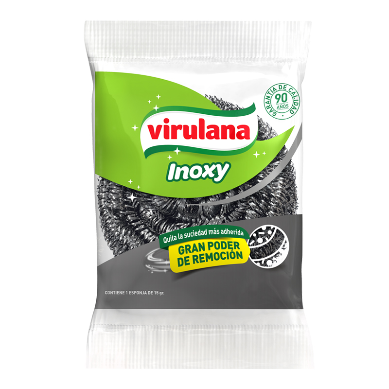 Esponja De Acero Virulana Inoxy Hornos Parrillas Cocina