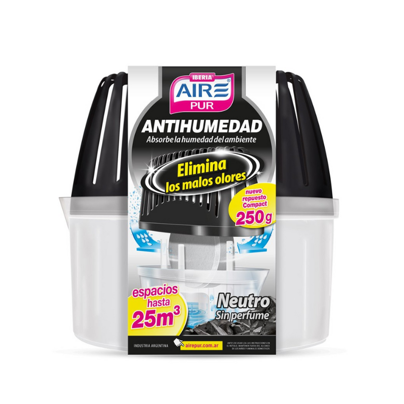Aire Pur Antihumedad Neutro Con Carbón Activado Hasta 25m3
