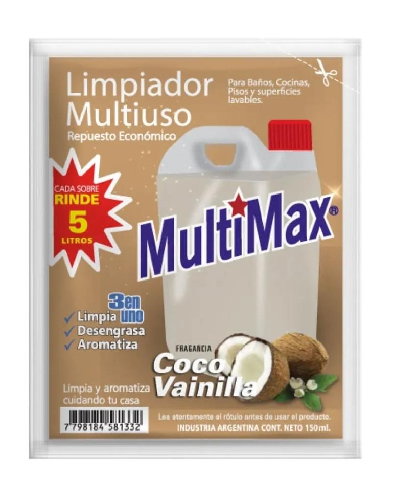 LImpiador Multiuso Multimax Sobre Rinde 5 Lts.