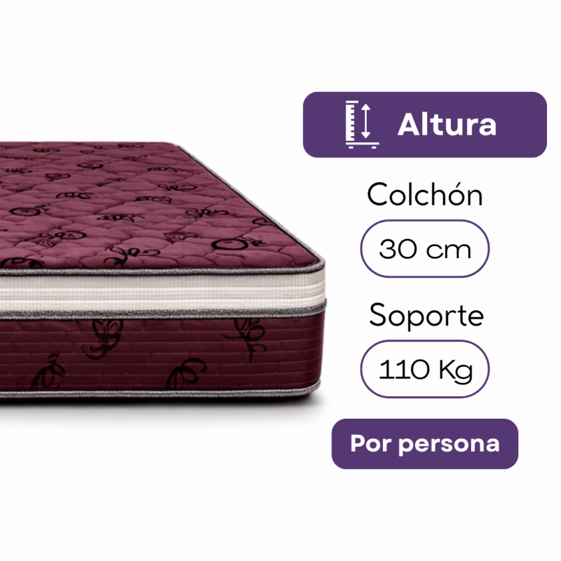 Colchón Sueño Dorado Cairo 140x190 Espuma