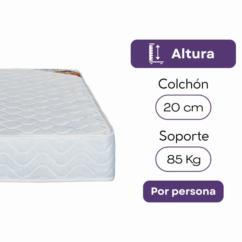 Colchón Springwall Soñador 100x190 Espuma