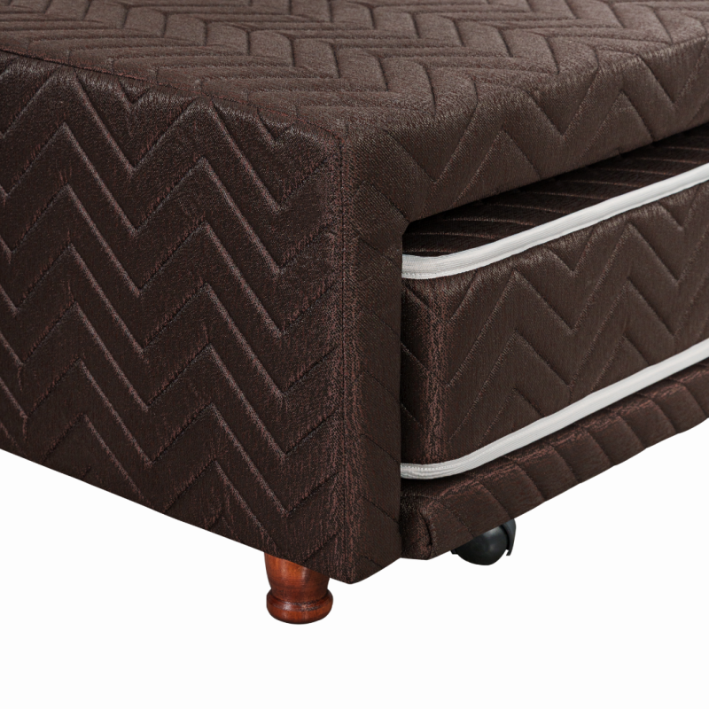 Sommier Divan Springwall S5 + Colchón Regina 90x190 Resortes 95 Kg