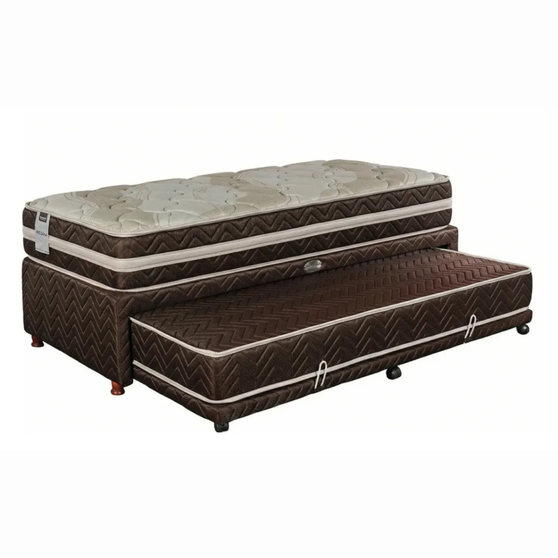 Sommier Divan Springwall S5 + Colchón Regina 90x190 Resortes 95 Kg