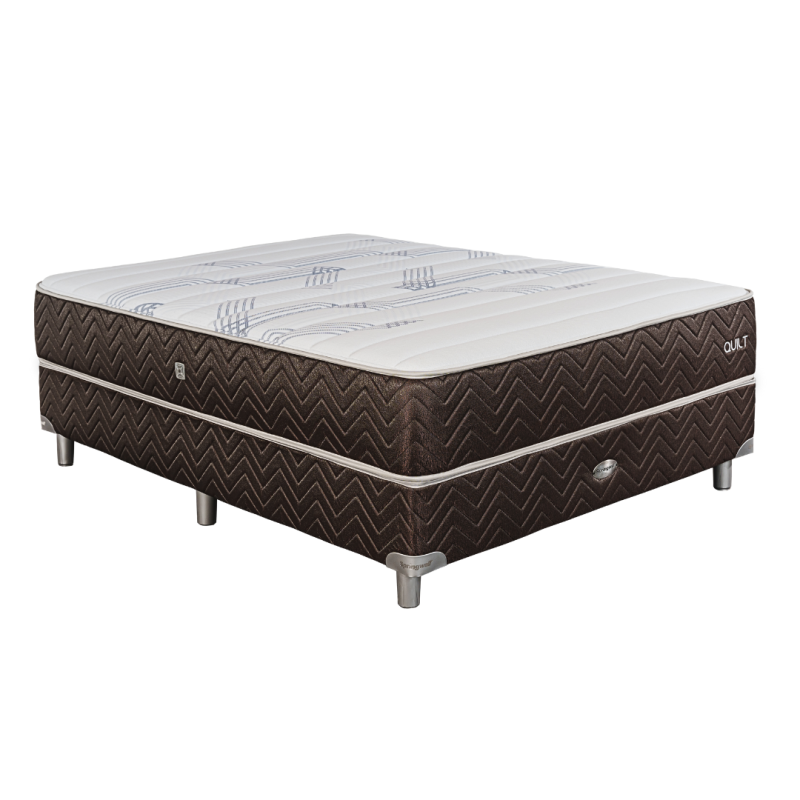 Conjunto Sommier Springwall Quilt 140x190 Resortes