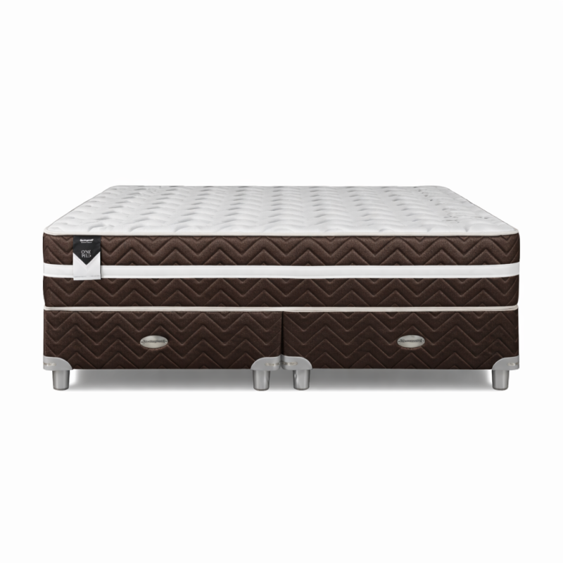 Conjunto Sommier Springwall One Plus Queen 160x200 Espuma 130 Kg
