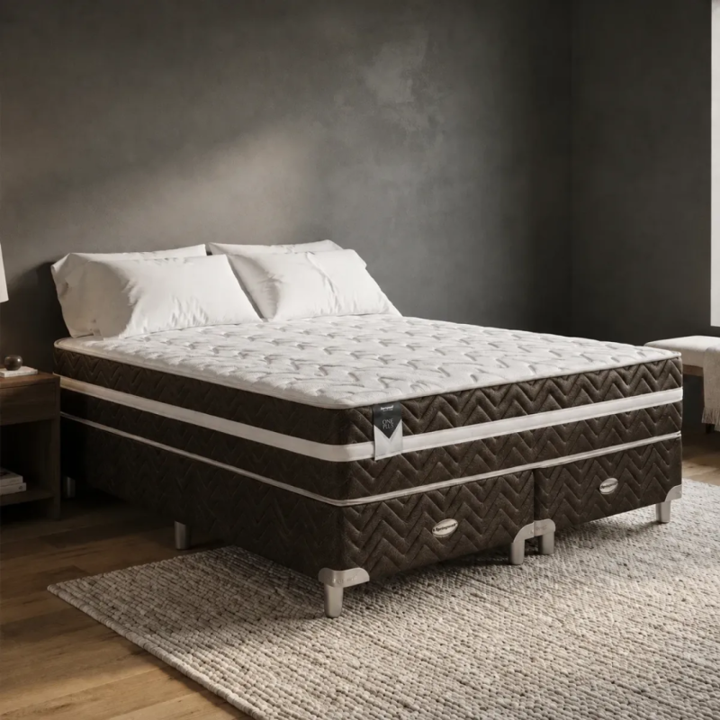 Conjunto Sommier Springwall One Plus Queen 160x200 Espuma