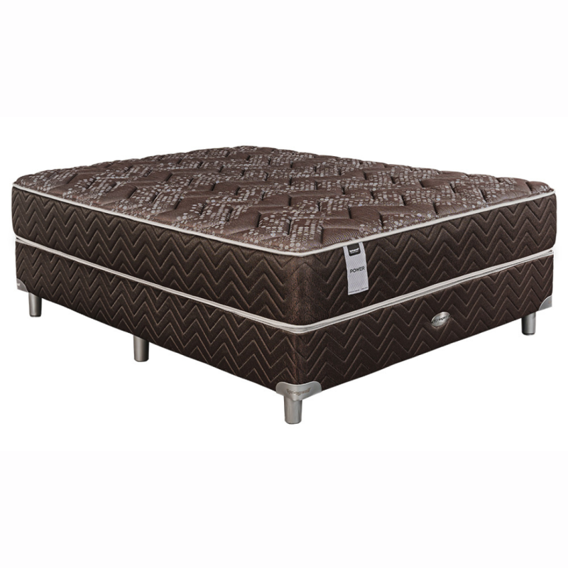 Conjunto Sommier Springwall Power 140x190 Resortes Pocket 110 Kg