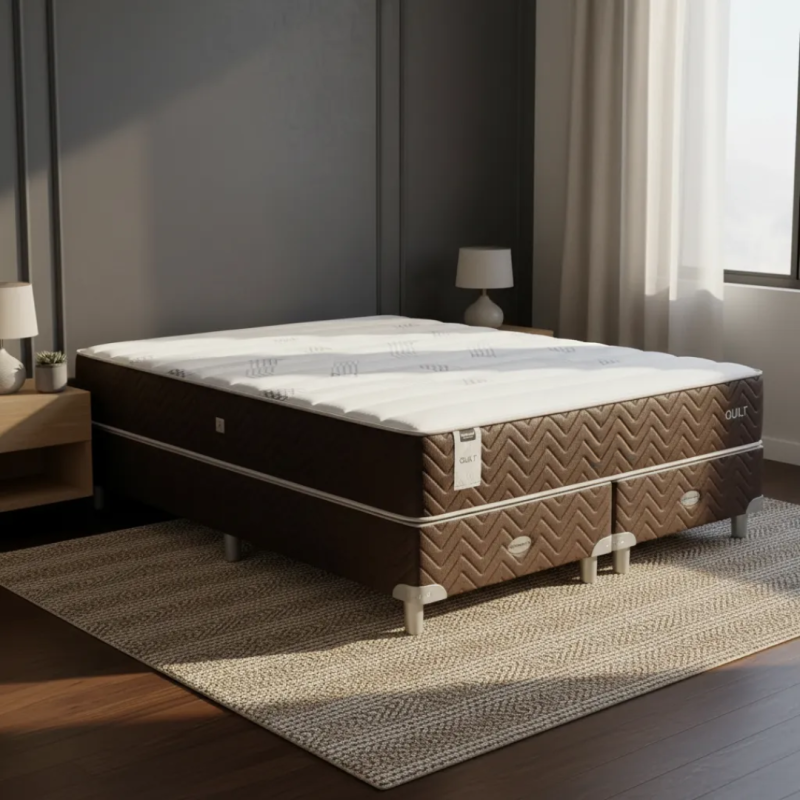 Conjunto Sommier Springwall Quilt 160x200 Resortes