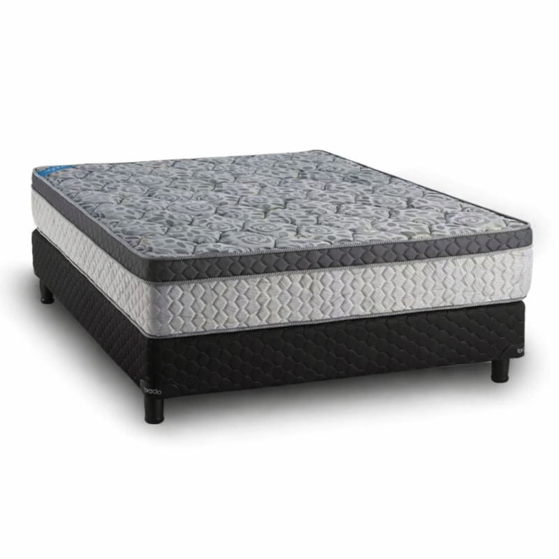 Conjunto Sommier Newtop Topacio Marfil DV 140x190