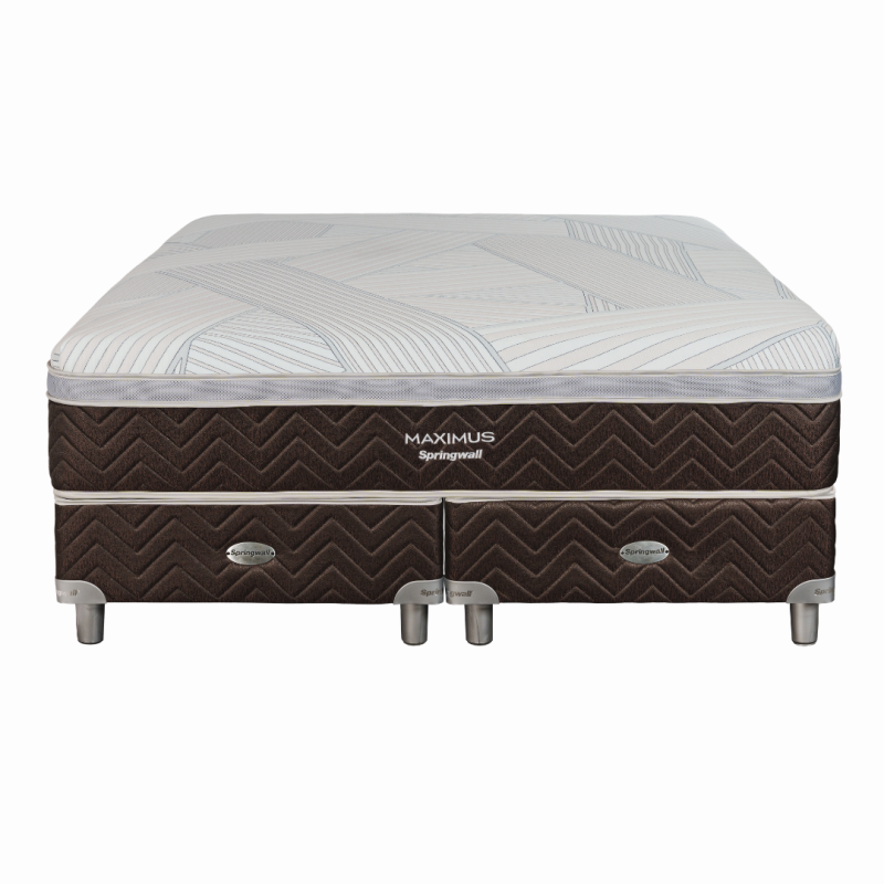 Conjunto Sommier Springwall Maximus King 180x200 Resortes Pocket 130 Kg