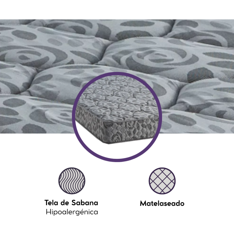 Colchón Topacio Canciller Village 80x190x18 Espuma 70Kg