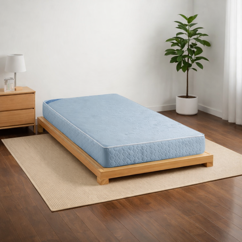 Colchon Topacio Aguamarina 100x190x20 Espuma 80 Kg