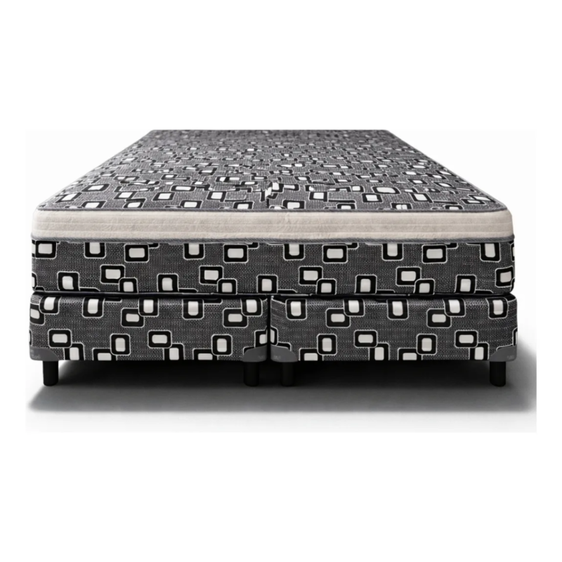 Conjunto Sommier Sueño Dorado Oslo Nuevo Queen 160x200 Resortes 120 Kg