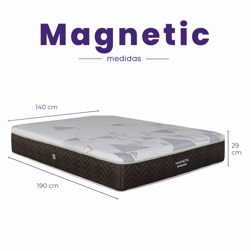 Colchon Springwall Magnetic 140x190 Resortes Pocket