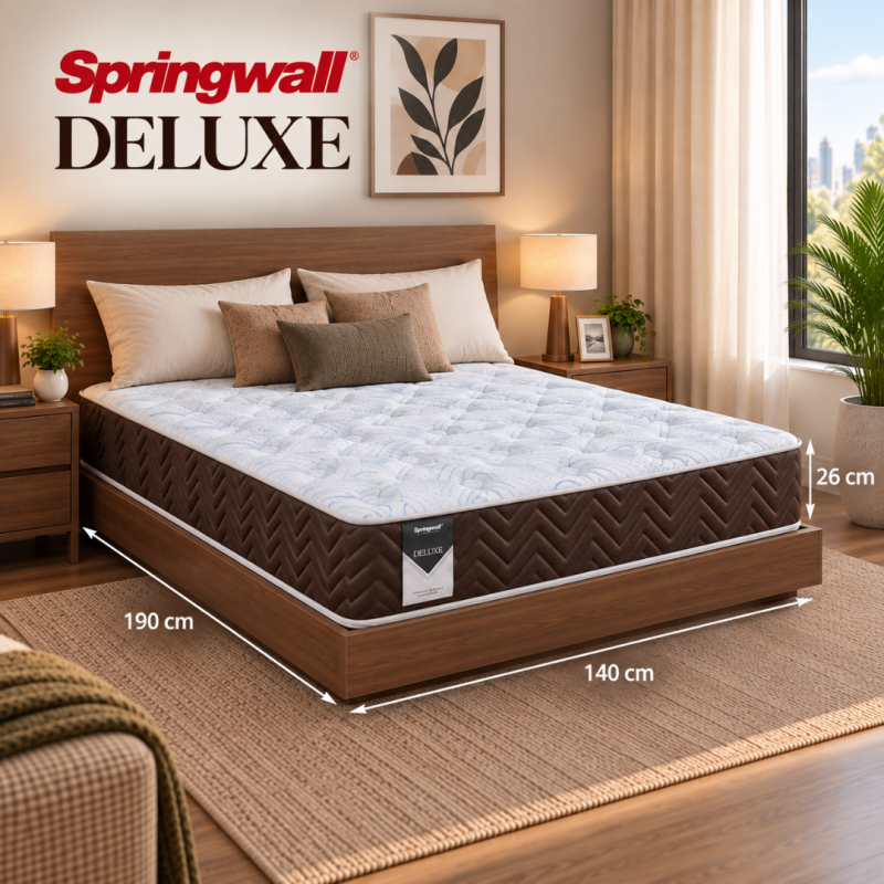 Colchon Springwall Deluxe 140x190 Espuma