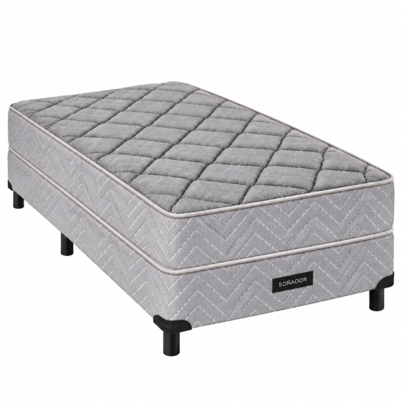 Conjunto Sommier Springwall Primera Plus 100x190 Espuma