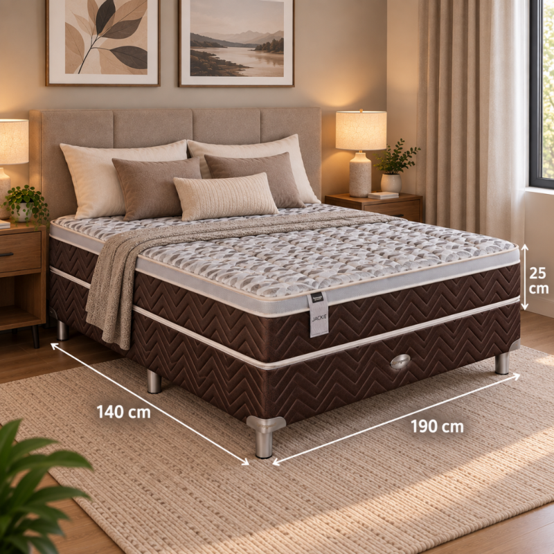 Conjunto Sommier Springwall Jackie 140x190 Resortes
