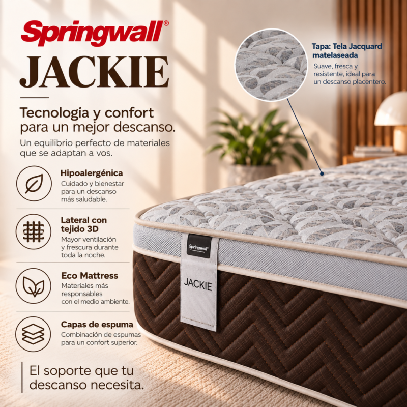 Colchón Springwall Jackie 100x190 Resortes
