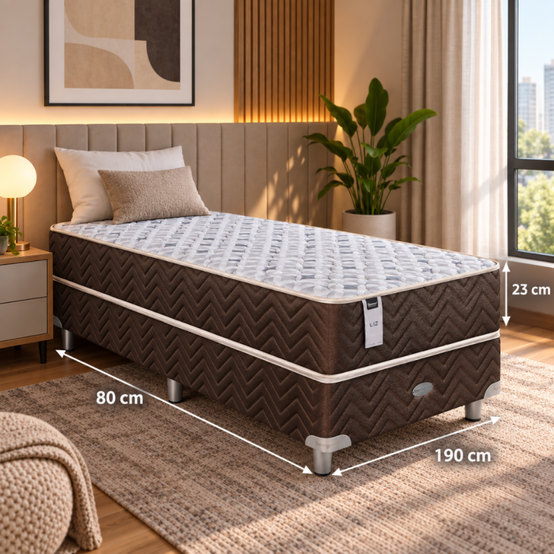 Conjunto Sommier Springwall Liz 80x190 Resortes