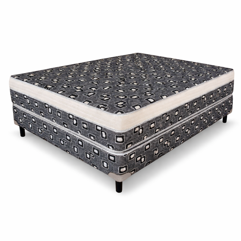 Conjunto Sommier Sueño Dorado Oslo Nuevo 140x190 Resortes
