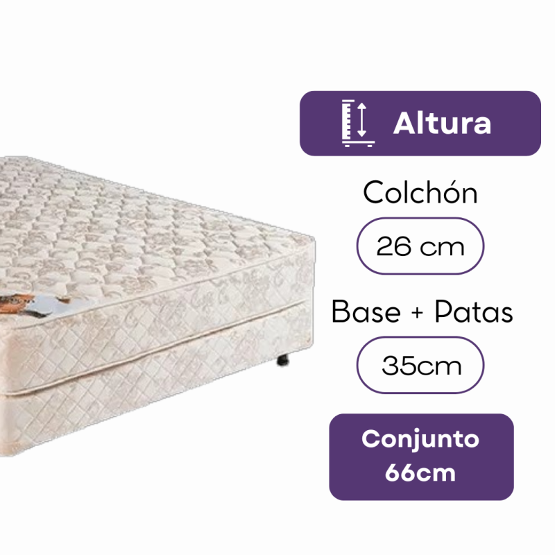 Conjunto Sueño Dorado Modelo Estandar 140x190